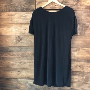 Black cowl back dress